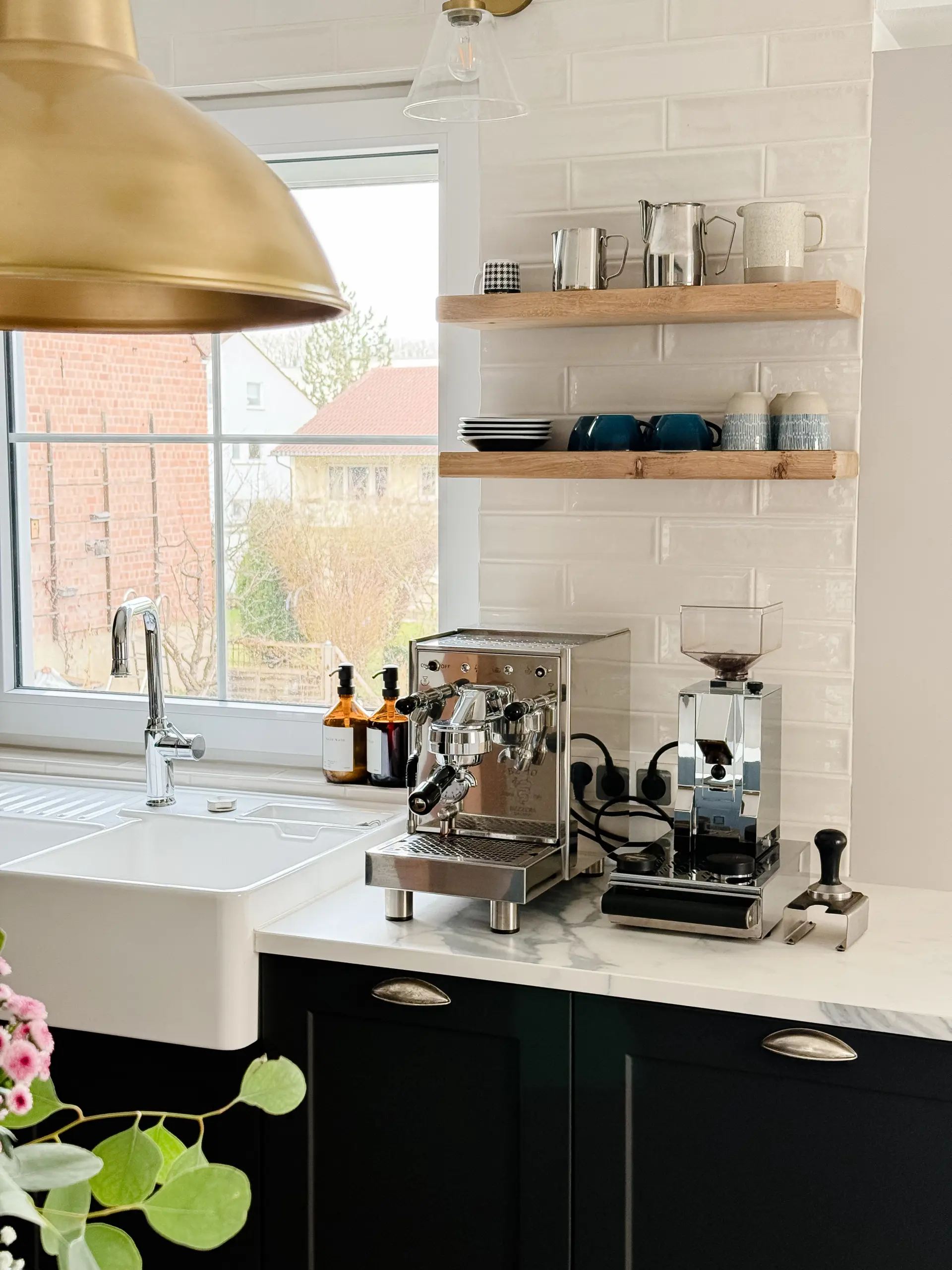 Küche Sicht auf Kaffeeecke