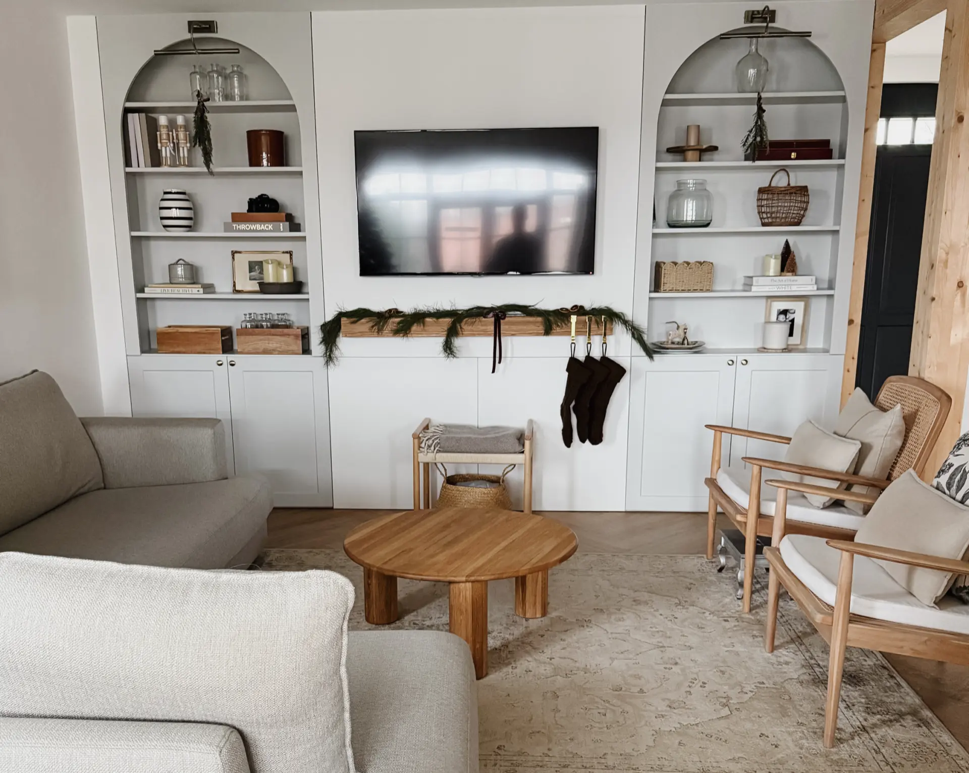 WOHNZIMMER Nach der Umgestaltung