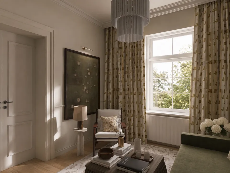 Projekt Warm & Collected von Studio Olivia Interior – Interior-Visualisierung im Modern-Heritage-Stil (Ansicht 4)